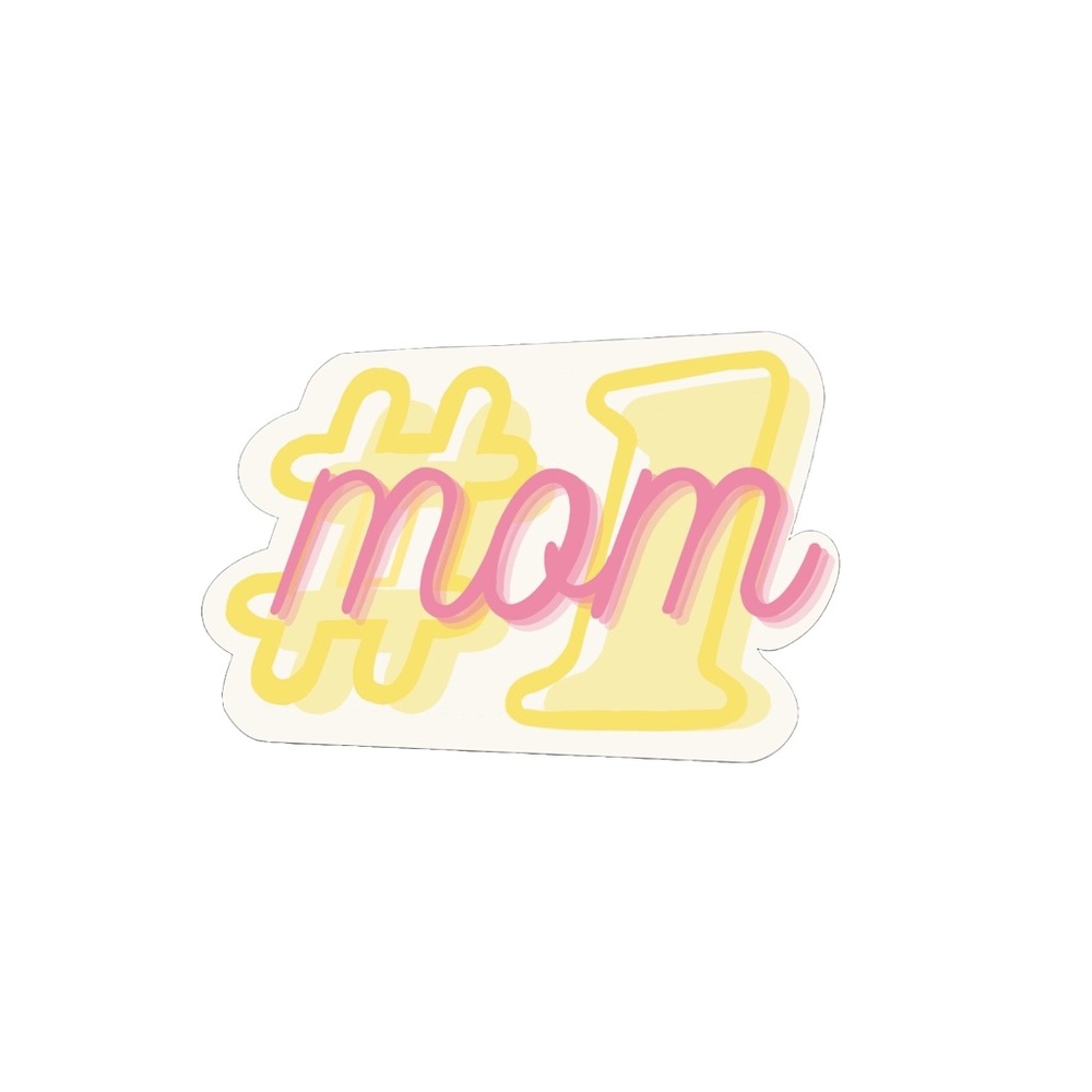 Mothers Day Vinyl Sticker! #1 Mom